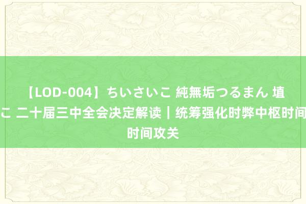 【LOD-004】ちいさいこ 純無垢つるまん 埴生みこ 二十届三中全会决定解读｜统筹强化时弊中枢时间攻关