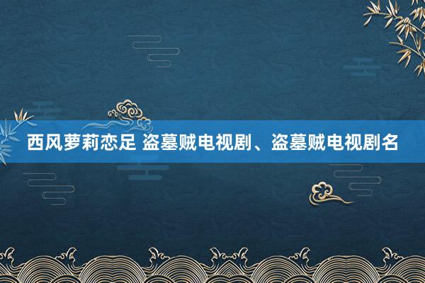 西风萝莉恋足 盗墓贼电视剧、盗墓贼电视剧名